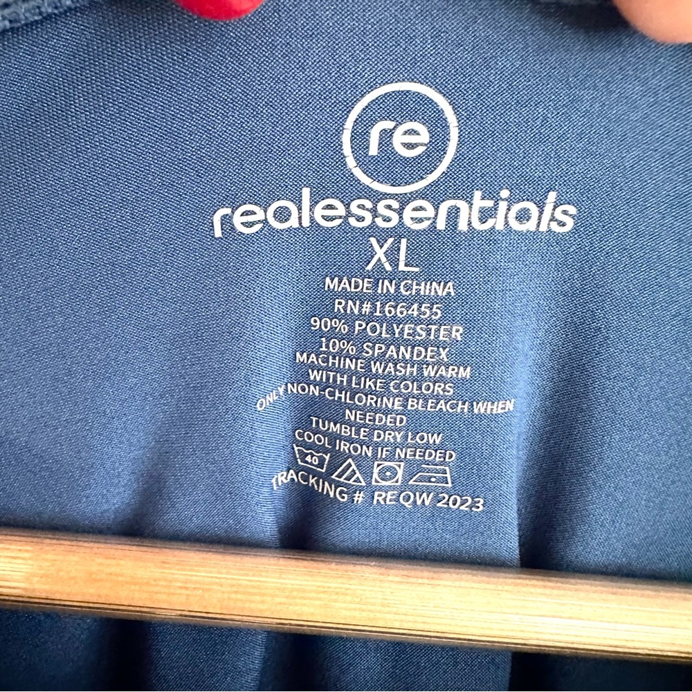 Essentials Women's Long-Sleeve Crewneck Top - Blue - Picture 3 of 3